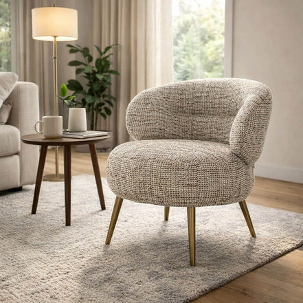 Beige Aura Lounge Chair