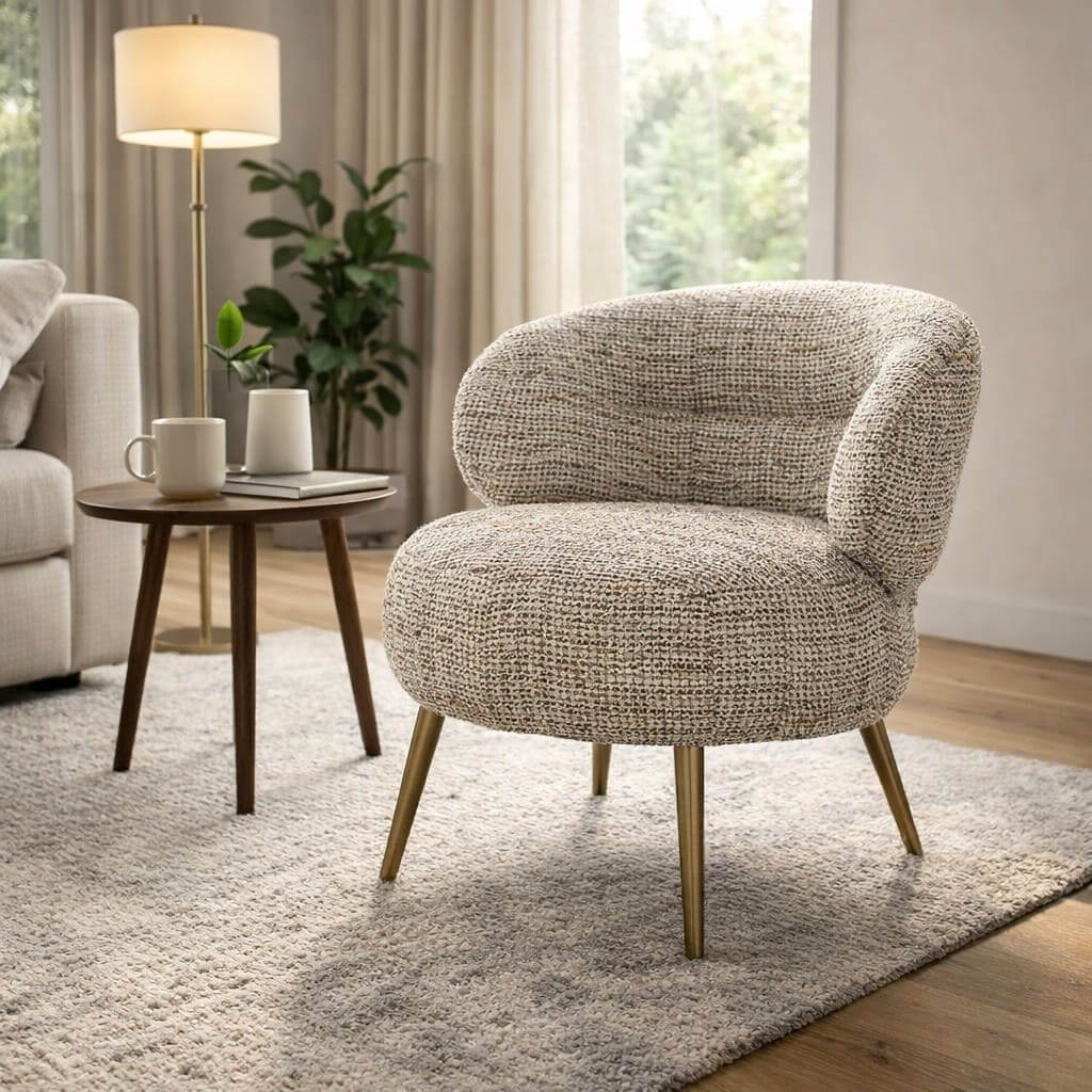 Beige Aura Lounge Chair
