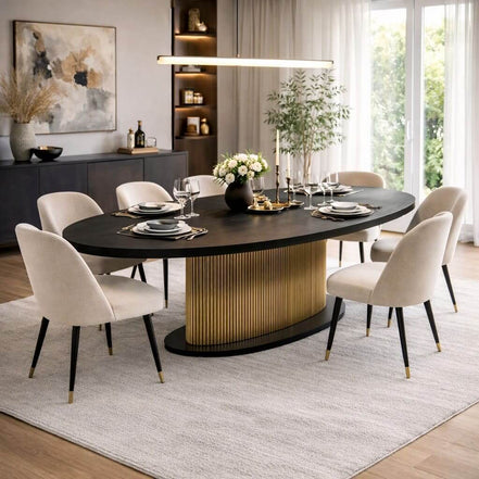 Brass Accent Udaipur Dining Table