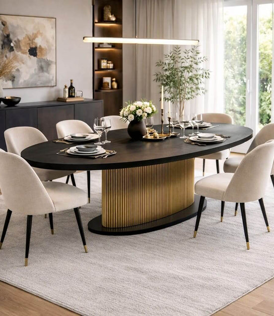 Brass Accent Udaipur Dining Table