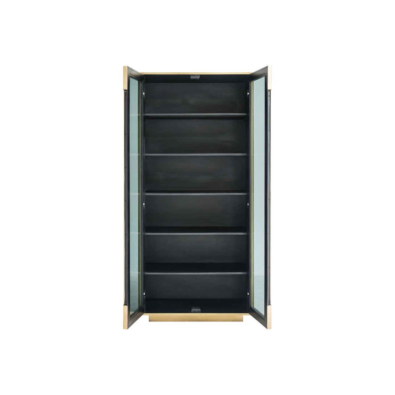 Brass Glam Glass Cabinet