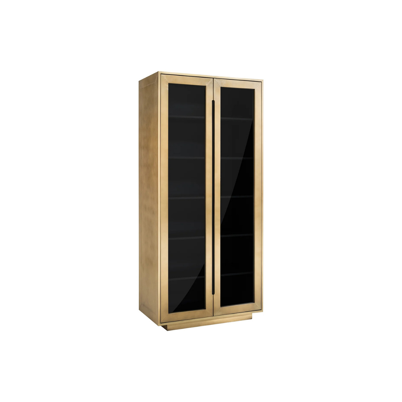 Brass Glam Glass Cabinet