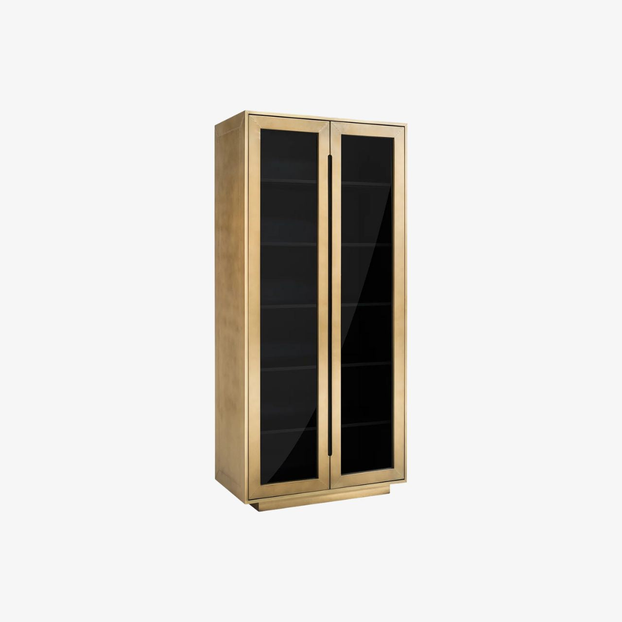 Brass Glam Glass Cabinet
