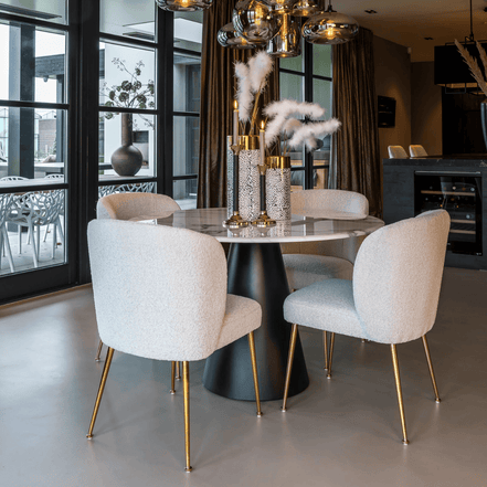 Carara Noir Dining Table