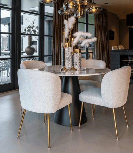 Carara Noir Dining Table