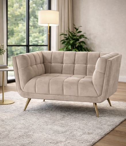 Khaki Luxe Lounge Chair