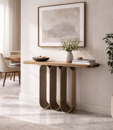 Roma Travertine Console