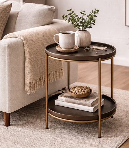 Saddle Leather Table