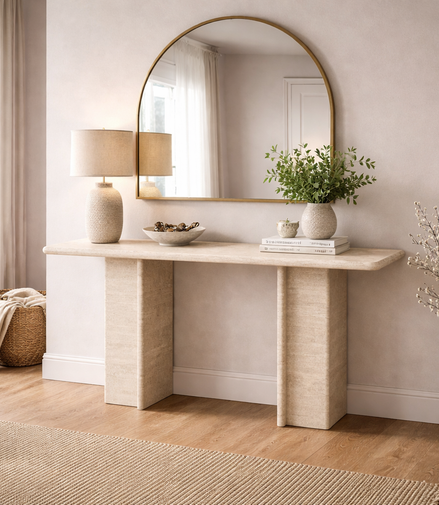 Travertine Classica Console Table