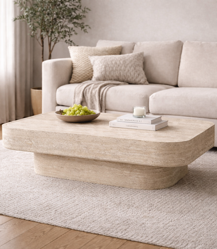 Travertine Grande Coffee Table