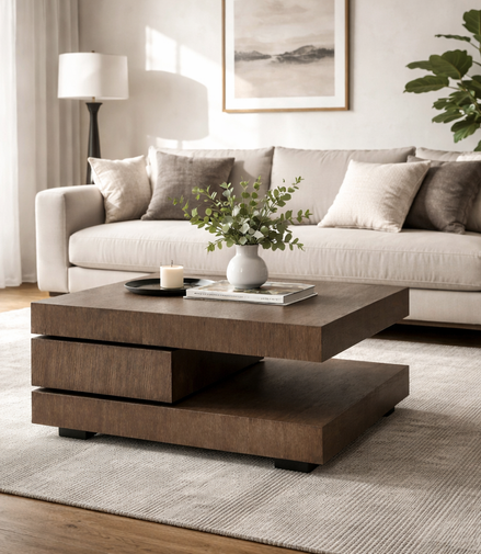 Walnut Classic Coffee Table
