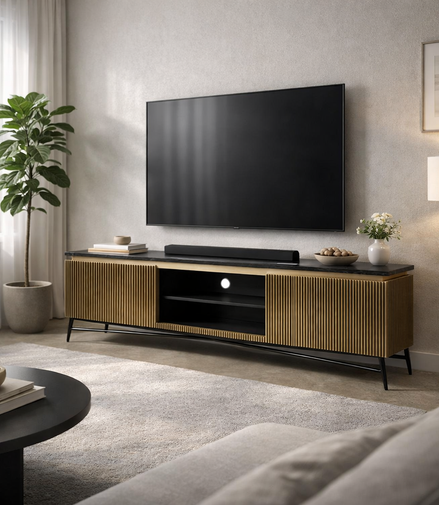 Elysian Brass TV Cabinet