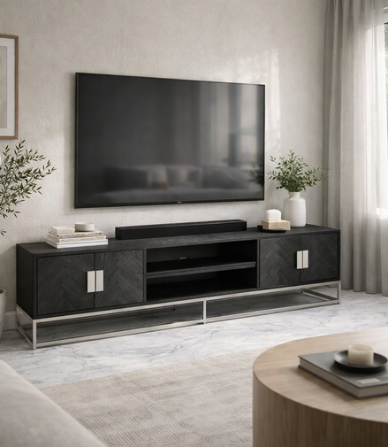 Noir Linea TV Cabinet