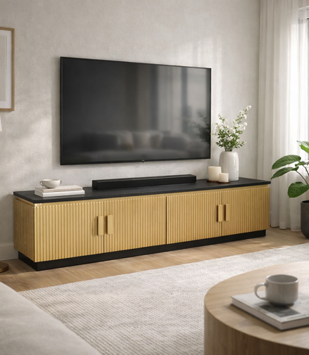 Obsidian TV Credenza