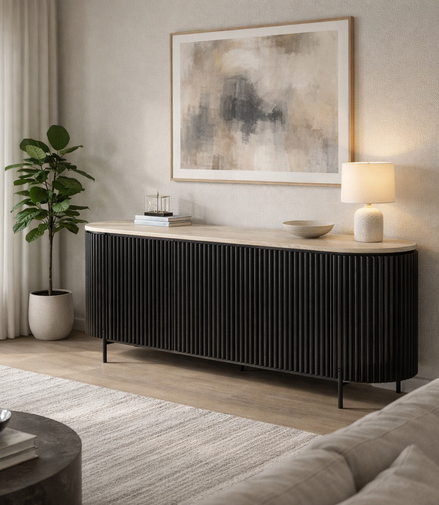 Opus Travertine Sideboard