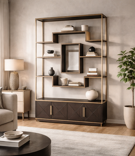 Travertine Heritage Bookshelf