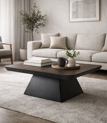 Rustic Walnut Coffee Table