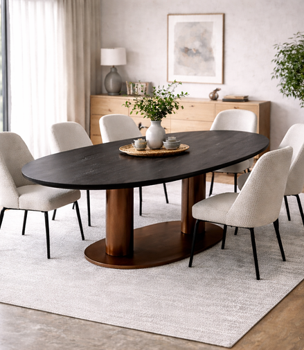 Midnight Oak Dining Table