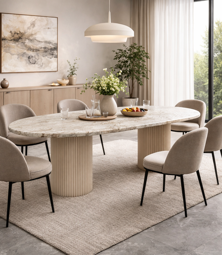 Terra Cotta Classic Dining Table