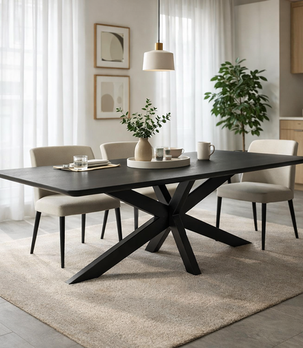 Obsidian Oak Dining Table