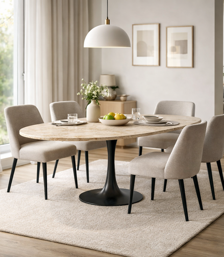 Travertine Estate Dining Table