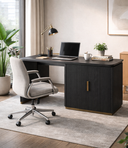 Walnut Luxe Office Desk