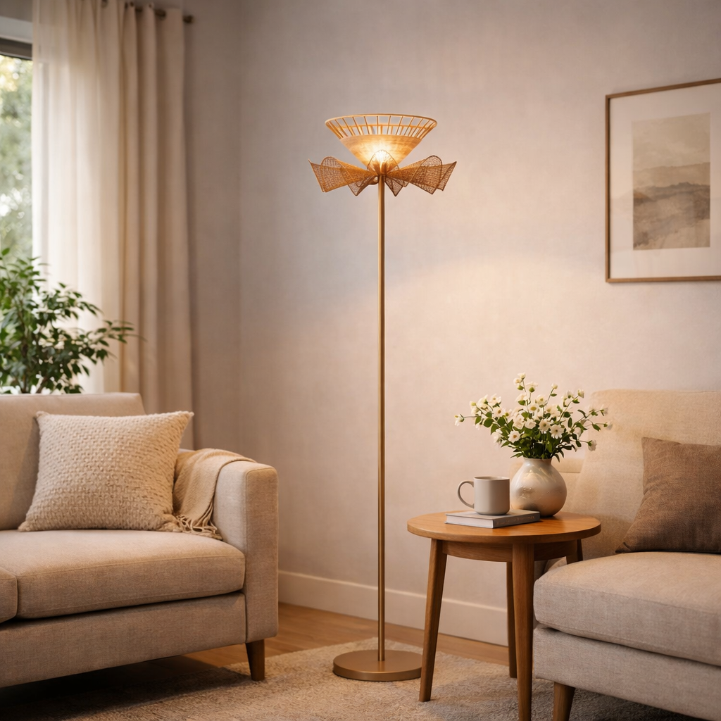 Golden Thread Floor Lamp