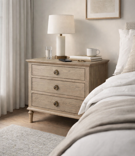 Grey Mist Nightstand