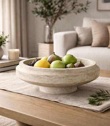 Travertine Halo Vessel