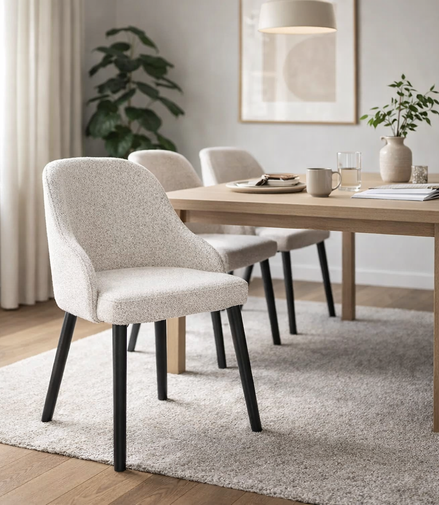 Snowfall White Dining Chair