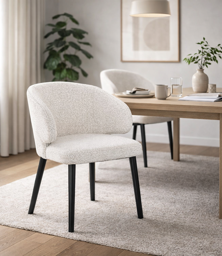 White Opulence Dining Chair
