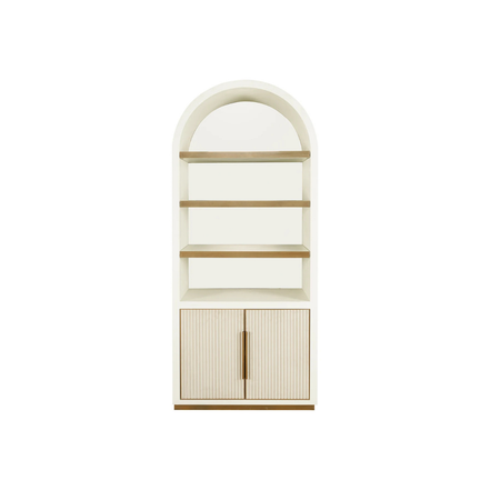 Classic White Glass Cabinet