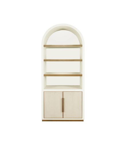 Classic White Glass Cabinet