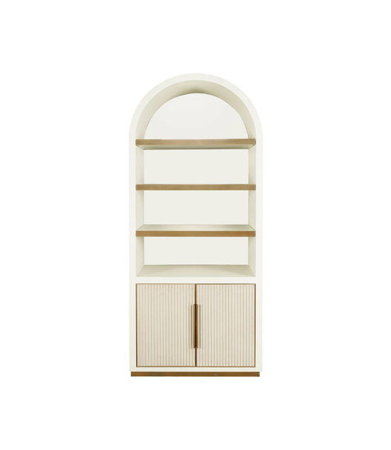 Classic White Glass Cabinet