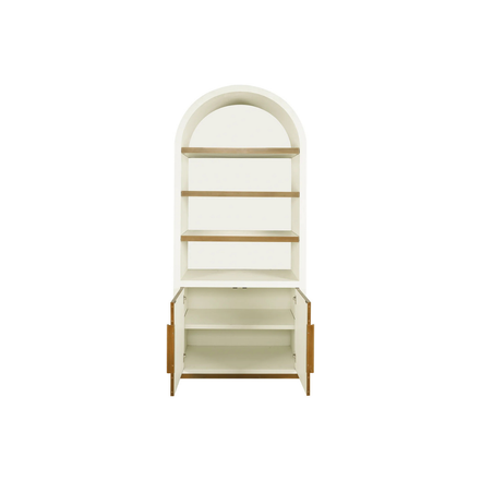 Classic White Glass Cabinet