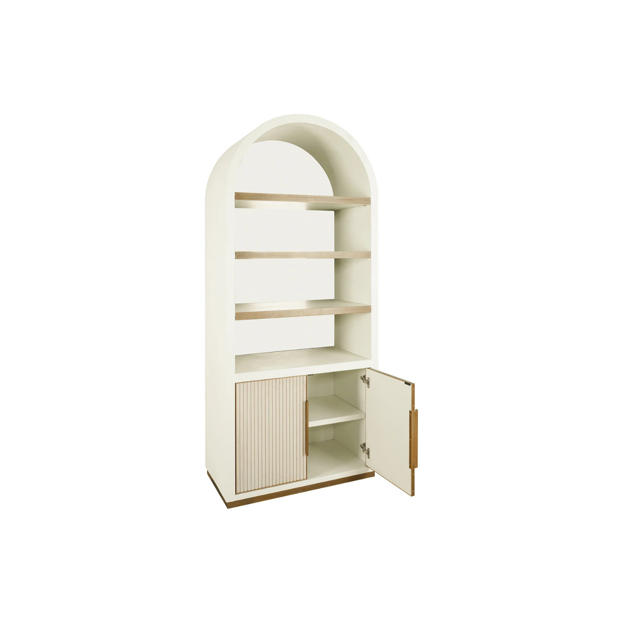 Classic White Glass Cabinet