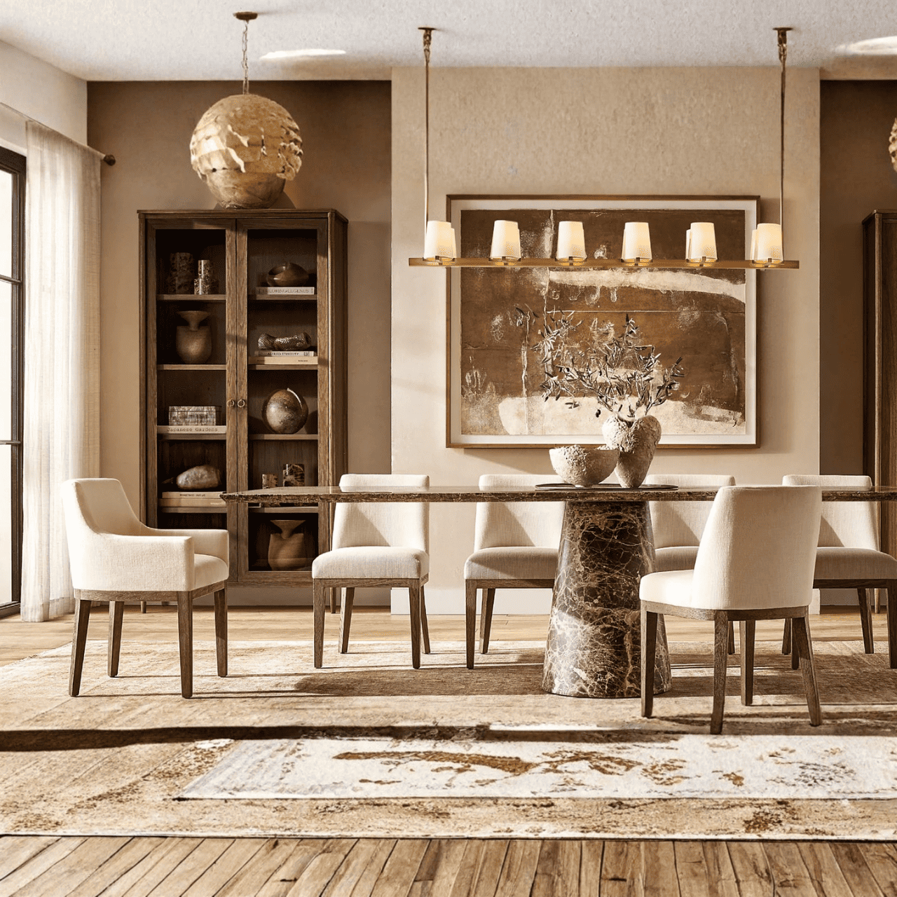 Cream Classic Dining Chair