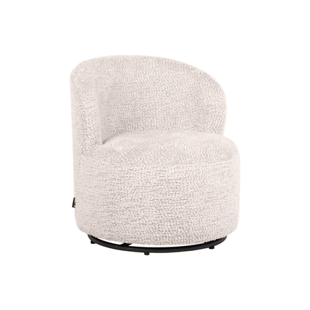 Cream Velvet Lounge Chair