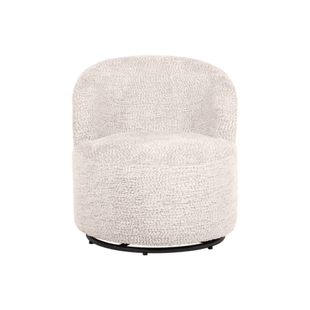 Cream Velvet Lounge Chair