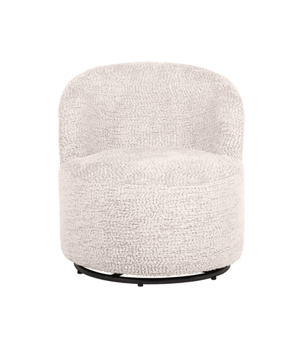 Cream Velvet Lounge Chair