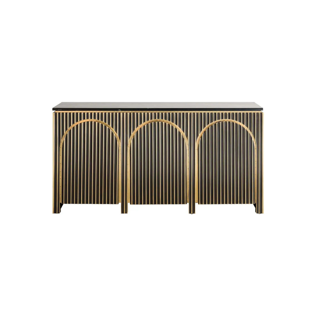 Ebony Brass Sideboard