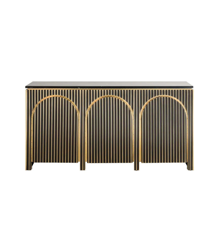 Ebony Brass Sideboard
