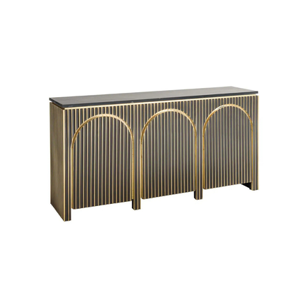 Ebony Brass Sideboard