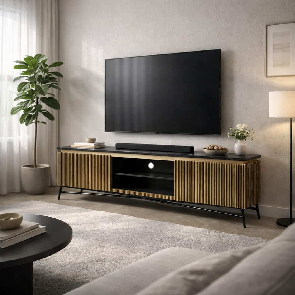 Elysian Brass TV Cabinet