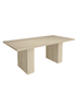 Frame Edge Travertine Dining Table