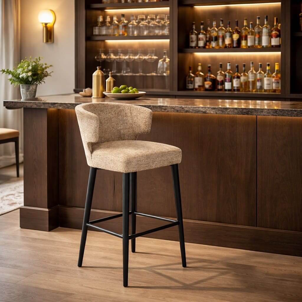 Fusion Velvet Bar Chair
