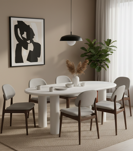 Snowfall MDF Dining Table