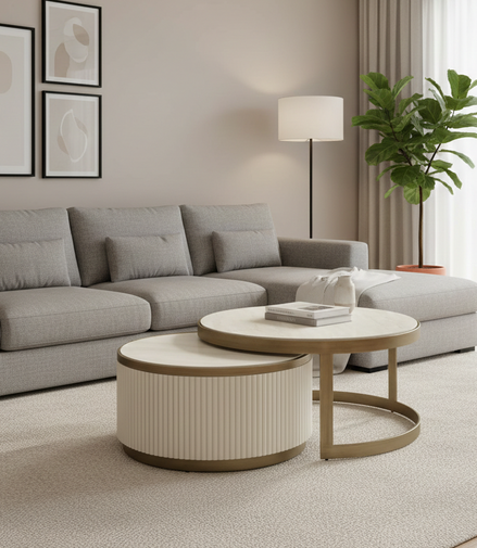 Traviere Beige Classic Coffee Table