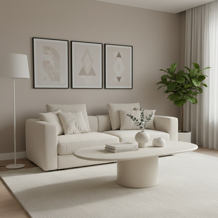 Softstone Beige Coffee Table