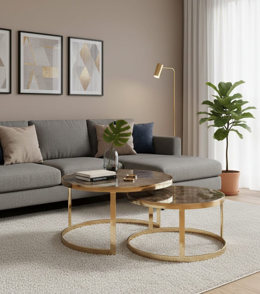 Emperador Luxe Coffee Table Set